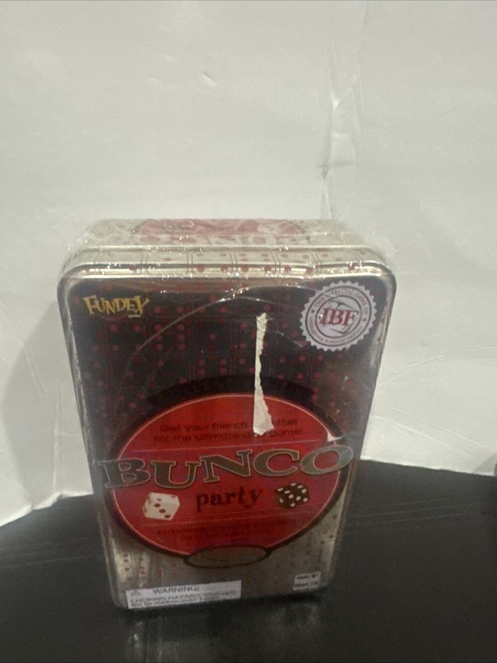 Fundex Bunco Party Collectible Tin Dice Game Complete Family Game Night Fun